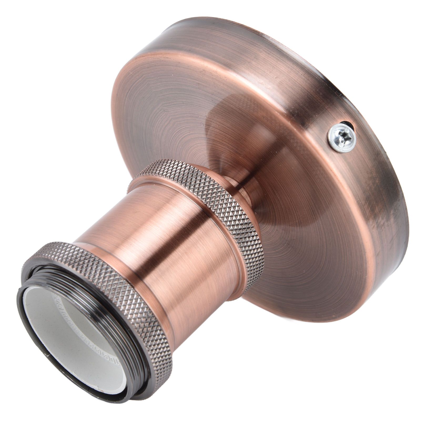 Vintage E26 E27 Lamp Socket Ceiling Lamp Holder with Accessories for Kitchen Bedroom Living Room 100‑240VAntique Red — image 5