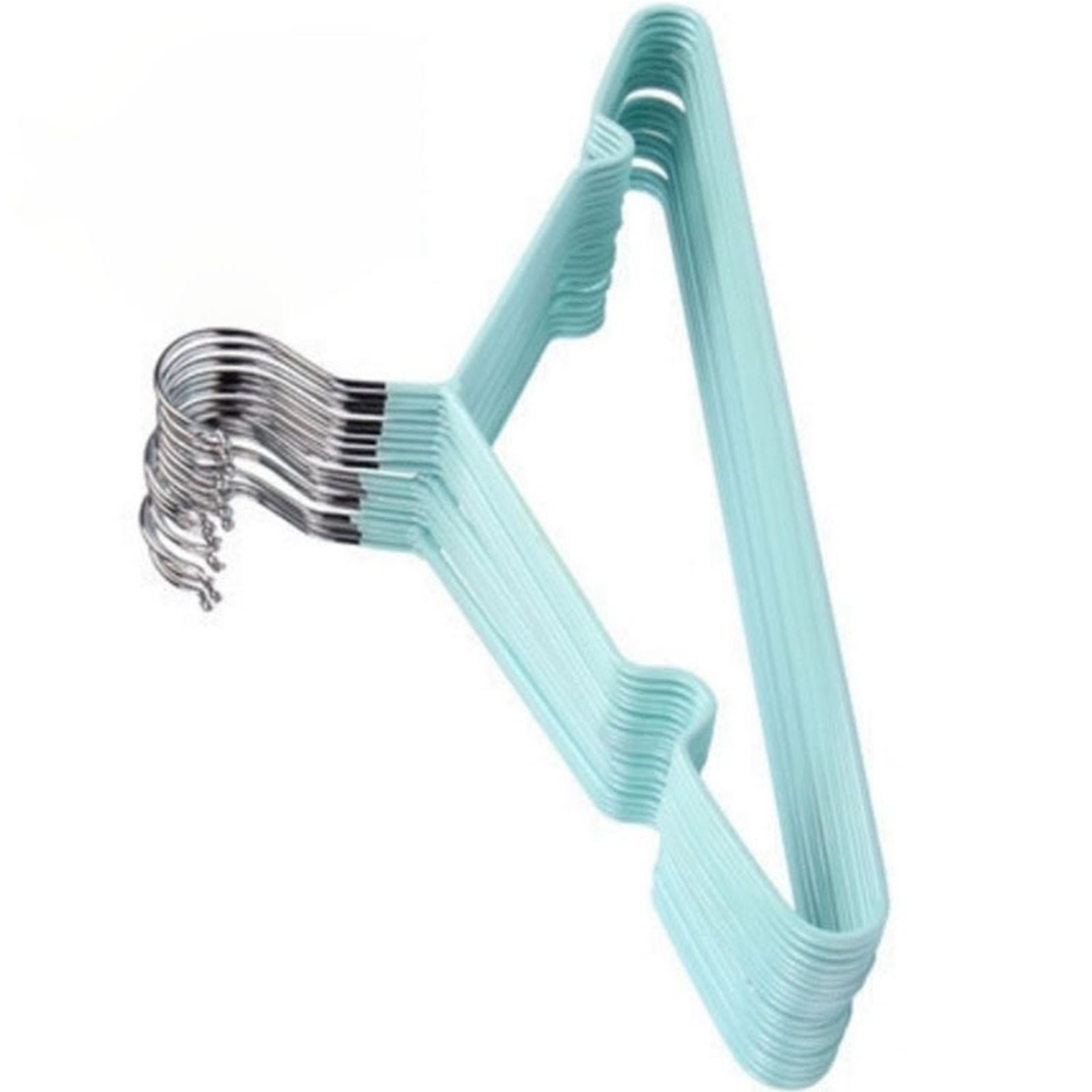 Clothes Hangers Prevent Slip Space Saving Heavy Duty Dry Wet Thick Clothes Hangers for Home Dormitory Green โ image 4