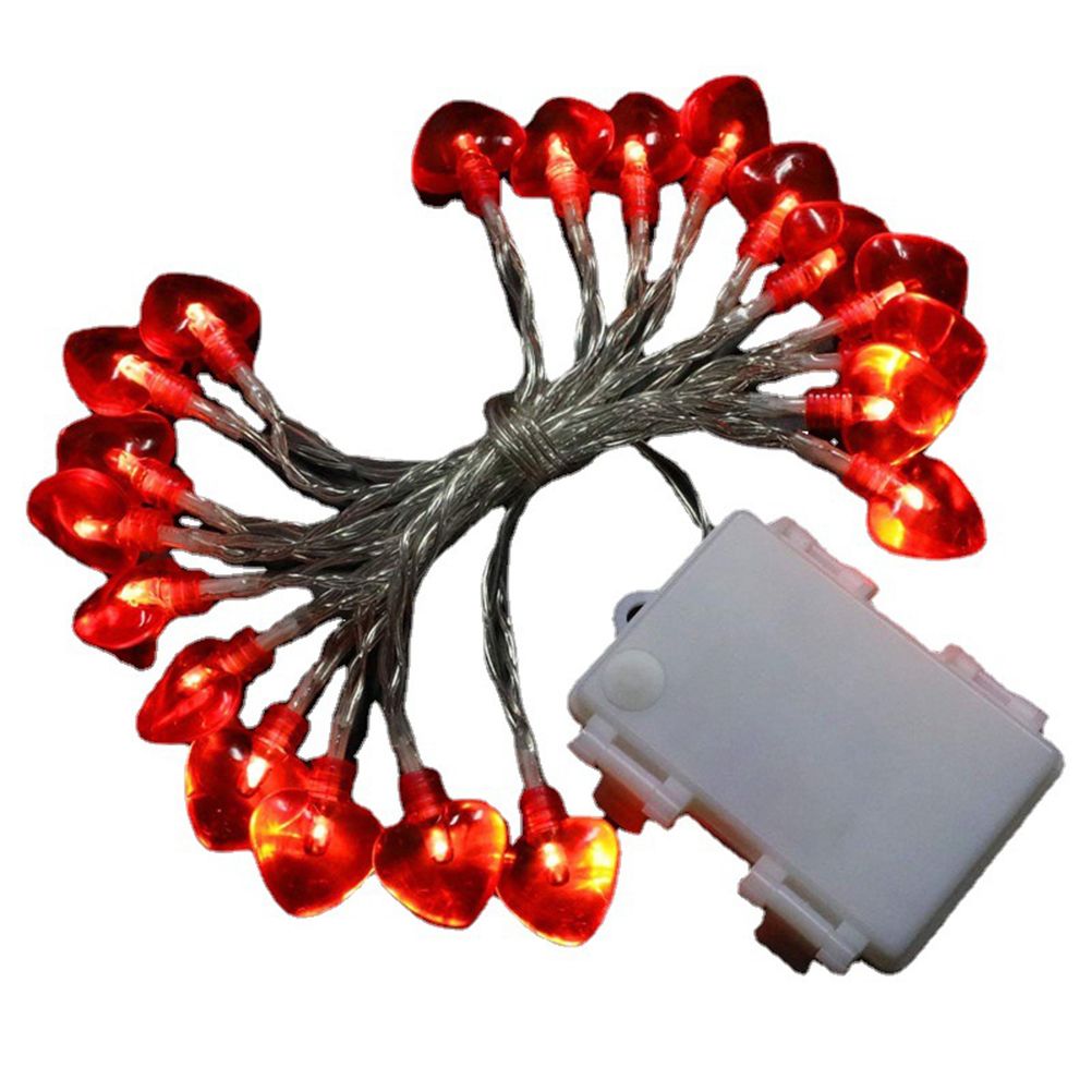 Love Heart Shaped String Lights 6 Meter 40 Leds Heart Love Valentine Lights for Wedding Party Birthday Home Decor โ image 2