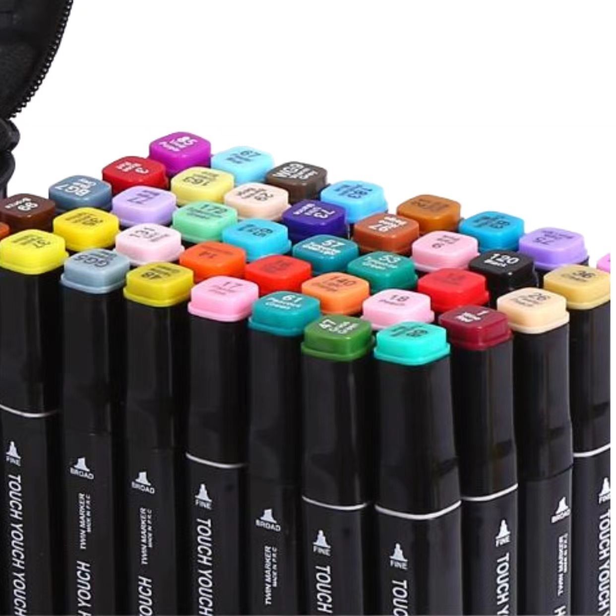 80-Pack Double-Sided MultiColor Marker Pens with Case — image 6