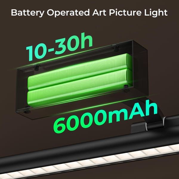 Modern LED Picture Light for Art Display, Sleek Black Finish โ image 3