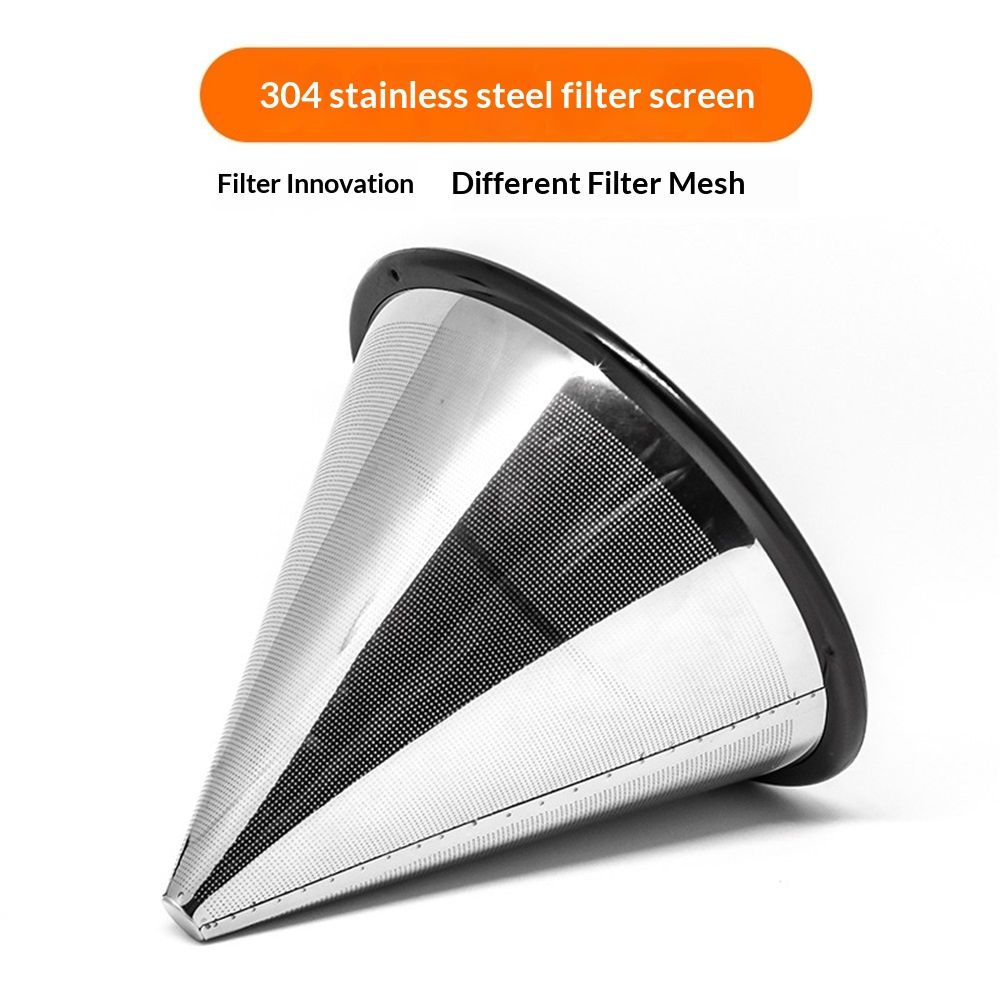 Reusable Coffee Filter for Pour Over Drippers: Stainless Steel Wave Alternative for Sustainable Brewing — image 2