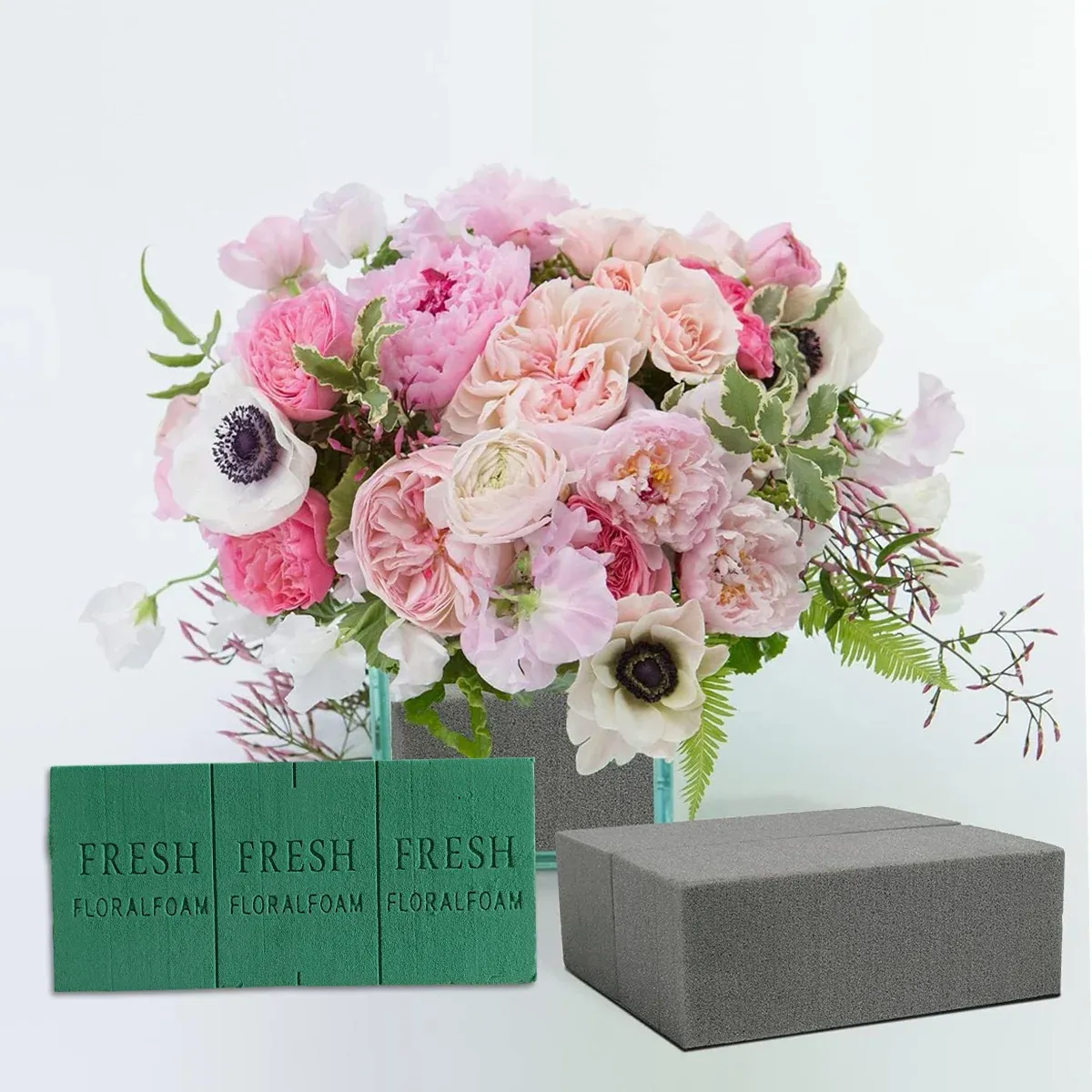 Floral Foam Blocks for Dry Wet Artificial Flower Arrangements Florist Supplies - Wet 2PCS — image 4
