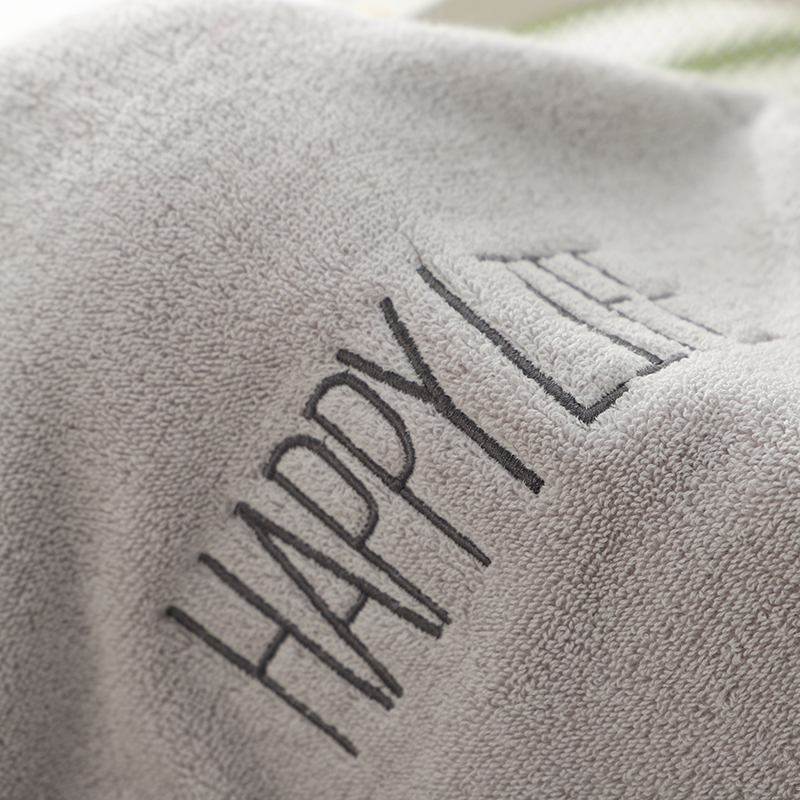 Dark Gray Soft Cotton Bath Towel - 70x140cm, Quick Dry, Super Absorbent โ image 4