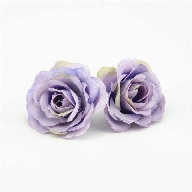 25 Pieces 3cm Mini Fake Rose Flower Heads Artificial Roses for Valentine Day Wedding DIY Decor Craft- Roses for DIY Wedding — image 2