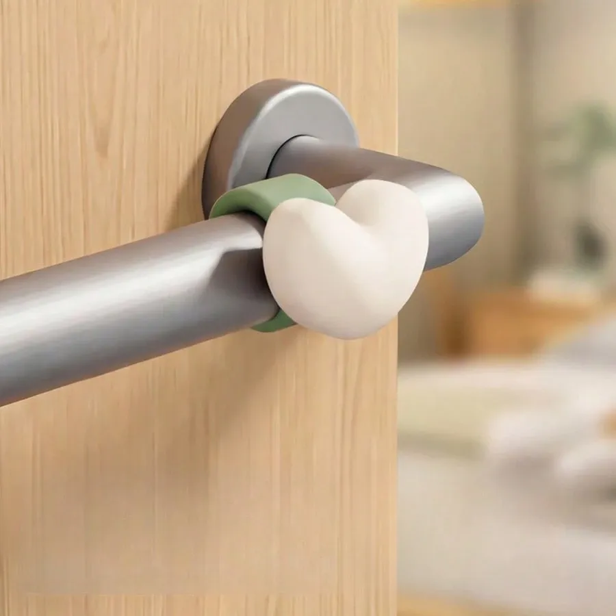 3Pcs Soft Silicone Door Knob Anti Collision Pad, Shock Absorbing Wall Protector Door Stopper For Home Office โ image 3