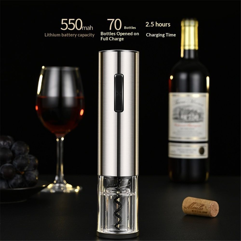 Wine Opener, 4-in-1 Wine Bottle Opener, Electric Wine Opener with Battery Operated - Gift for Wine Lovers — image 2