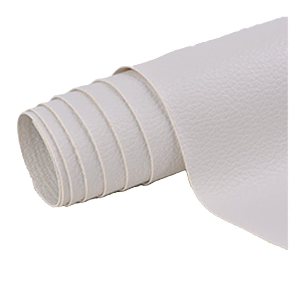 50 Self-Adhesive Repair Patches for Leather Furniture, White, 10x10cm