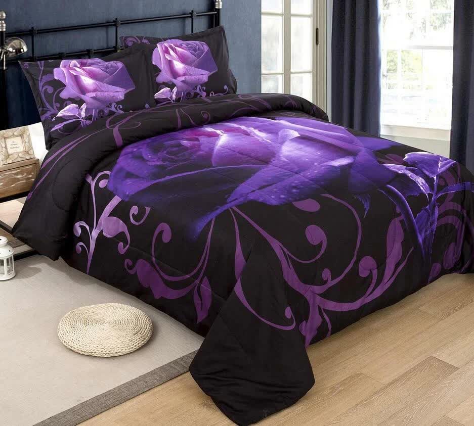 Rose Golden Hour Comforter Set – Aesthetic 3‑Piece Bedroom Mood — image 4