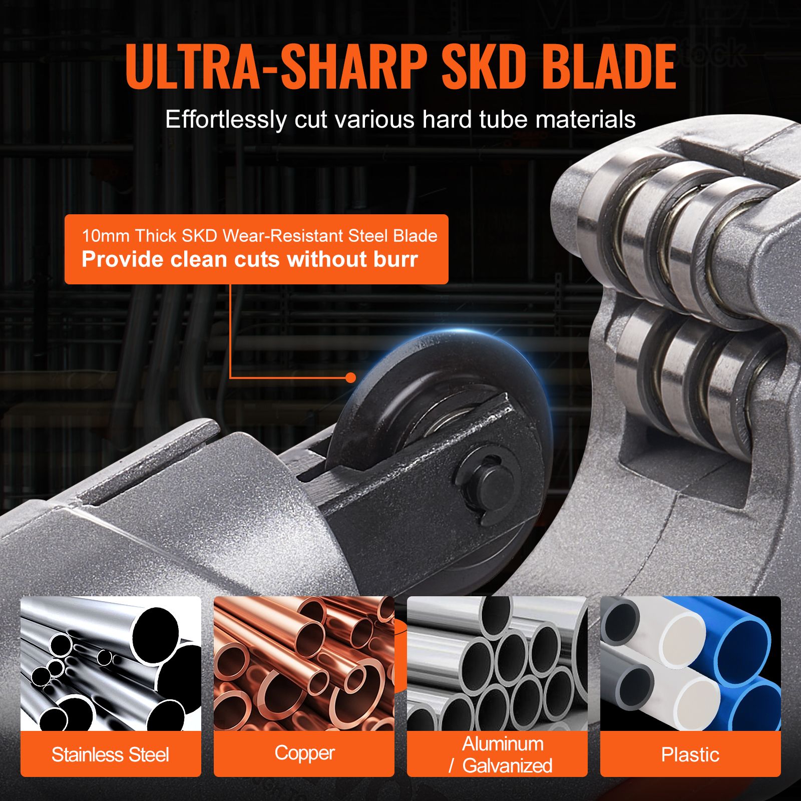 3PCS Tubing Cutter Set, 3/16"-2" O.D. Copper Pipe Cutter, 1/8"-7/8" O.D. Mini Tube Cutter and Deburring Tool, Heavy Duty Pipe Cutter Set for Copper, Aluminum โ image 4