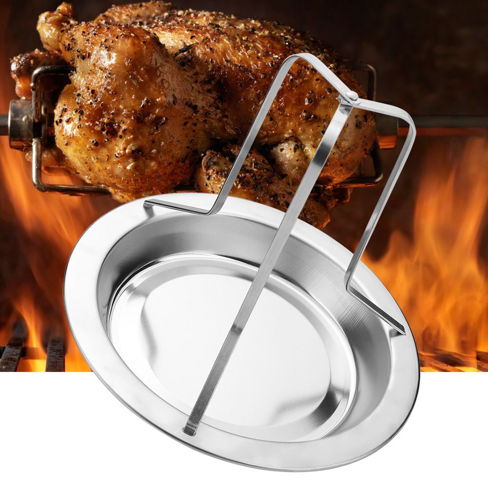 1Pc Stainless Steel Upright Roast Chicken Holder Roaster Rack Barbecue Grilling BBQ Tools — image 5