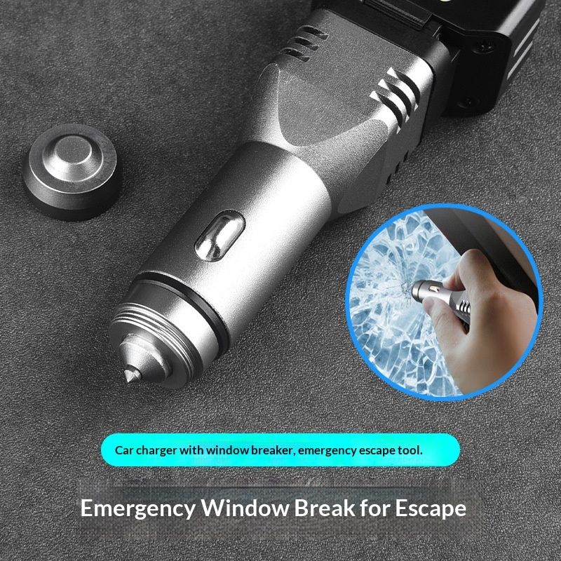 Rechargeable Flashlight, Small Car Charger Flashlight, Emergency Automobile Flashlight with 4 Lighting Modes, 12V Car Plug for Car — image 2