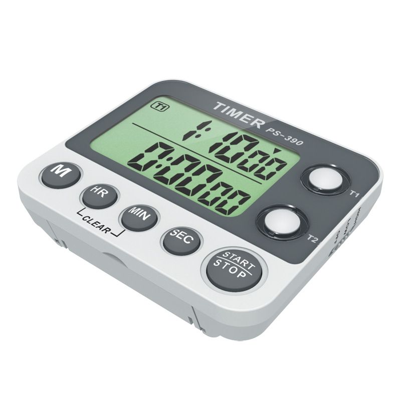 Digital Dual Kitchen Timer, Cooking Timer, Dual Count Up & Down Timer with Magnetic Back, Large Display, Adjustable Volume