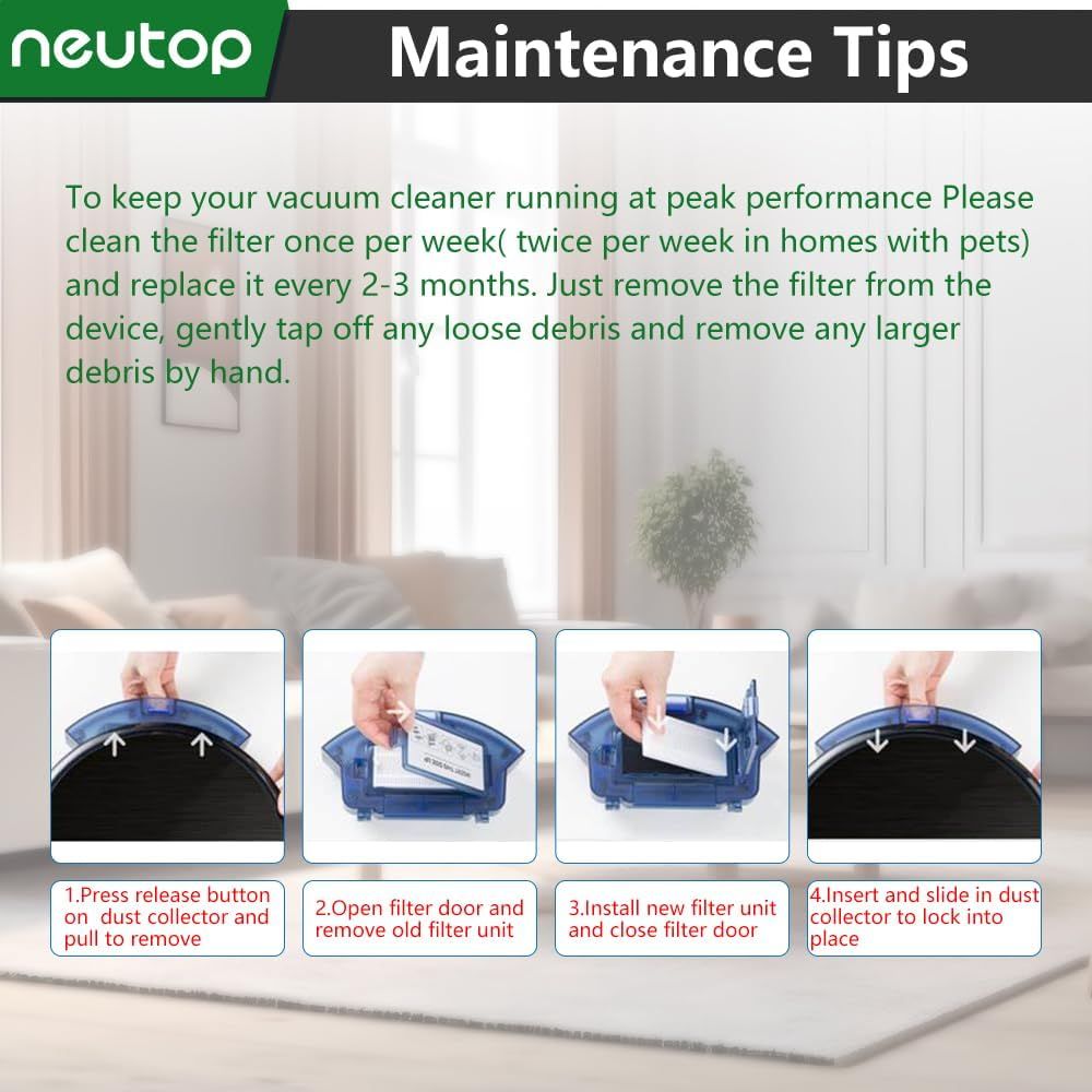 Replacement Washable Pre-ilters Compatible with euy RoboVac 11S, 11S+, 12, 15C, 15T, 25C, 30, 30C, 35C, R450, R500, Robot Vacuum Parts Accessories, 2-Pack — image 6