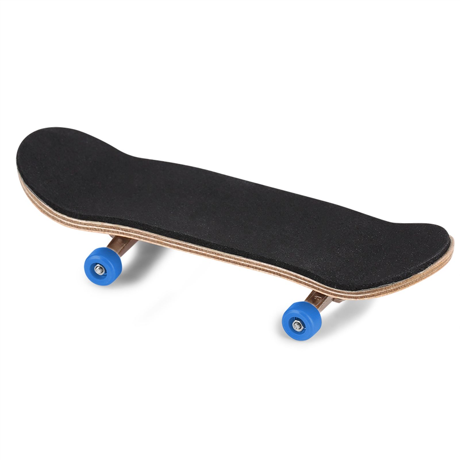 1Pc Maple Wooden Alloy Fingerboard Finger Skateboards With Box Reduce Pressure Gifts Dark Blue โ image 3