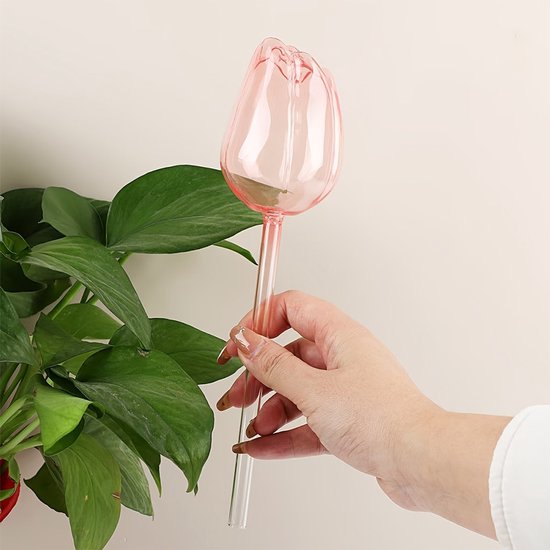 Automatic Watering Balls - 4 Pieces - Tulip-Shaped Automatic Watering Balls - Plant Waterers - Plastic Watering Balls - Suitable for Indoor and Outdoor Plants — image 3