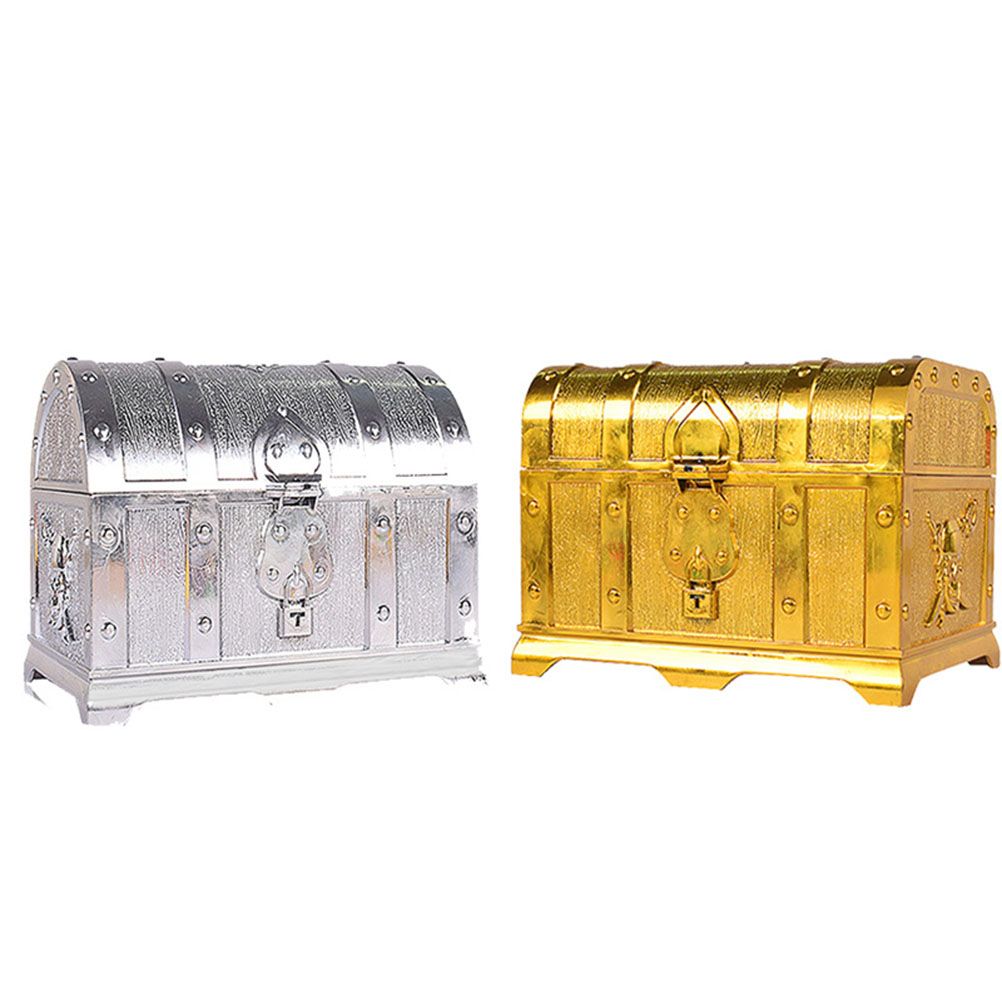 Plastic Pirate Treasure Box Jewelry Storage Box Organizer Makeup Gift Box Candy Box โ image 5