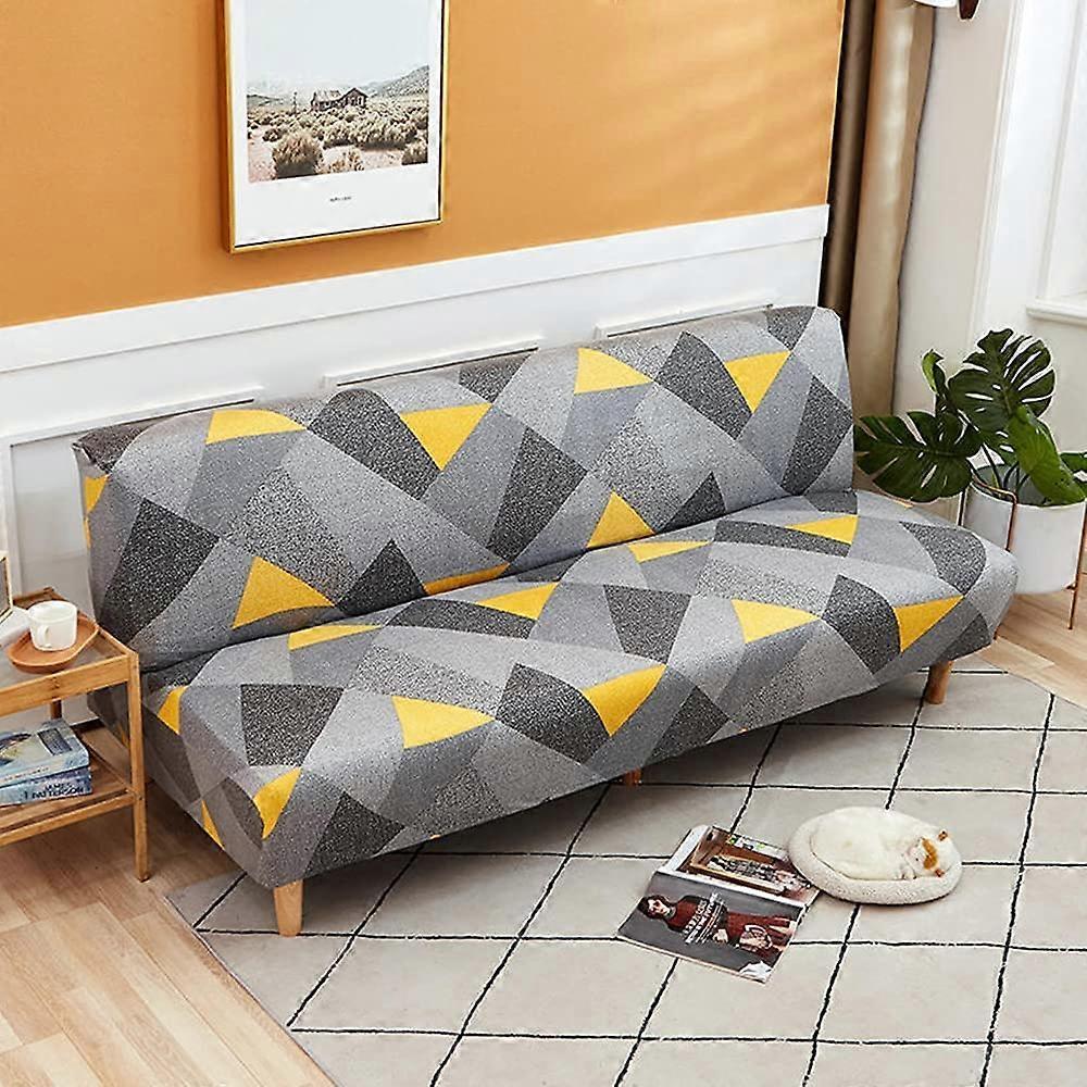 Stretch Armless Sofa Cover for 2 Seater Without Armrests — image 2