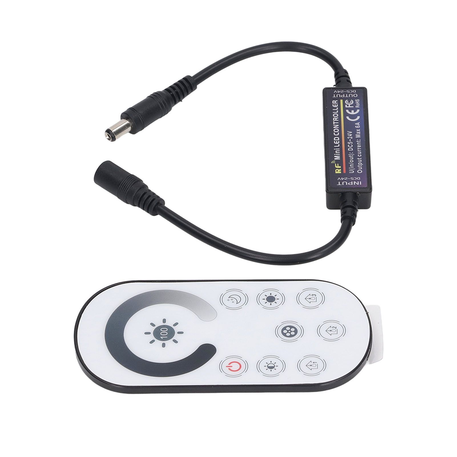 RF Full Touch Dimmer Wireless Constant Voltage LED Controller Mini Induction Light Bar Controller DC 5‑24V — image 4