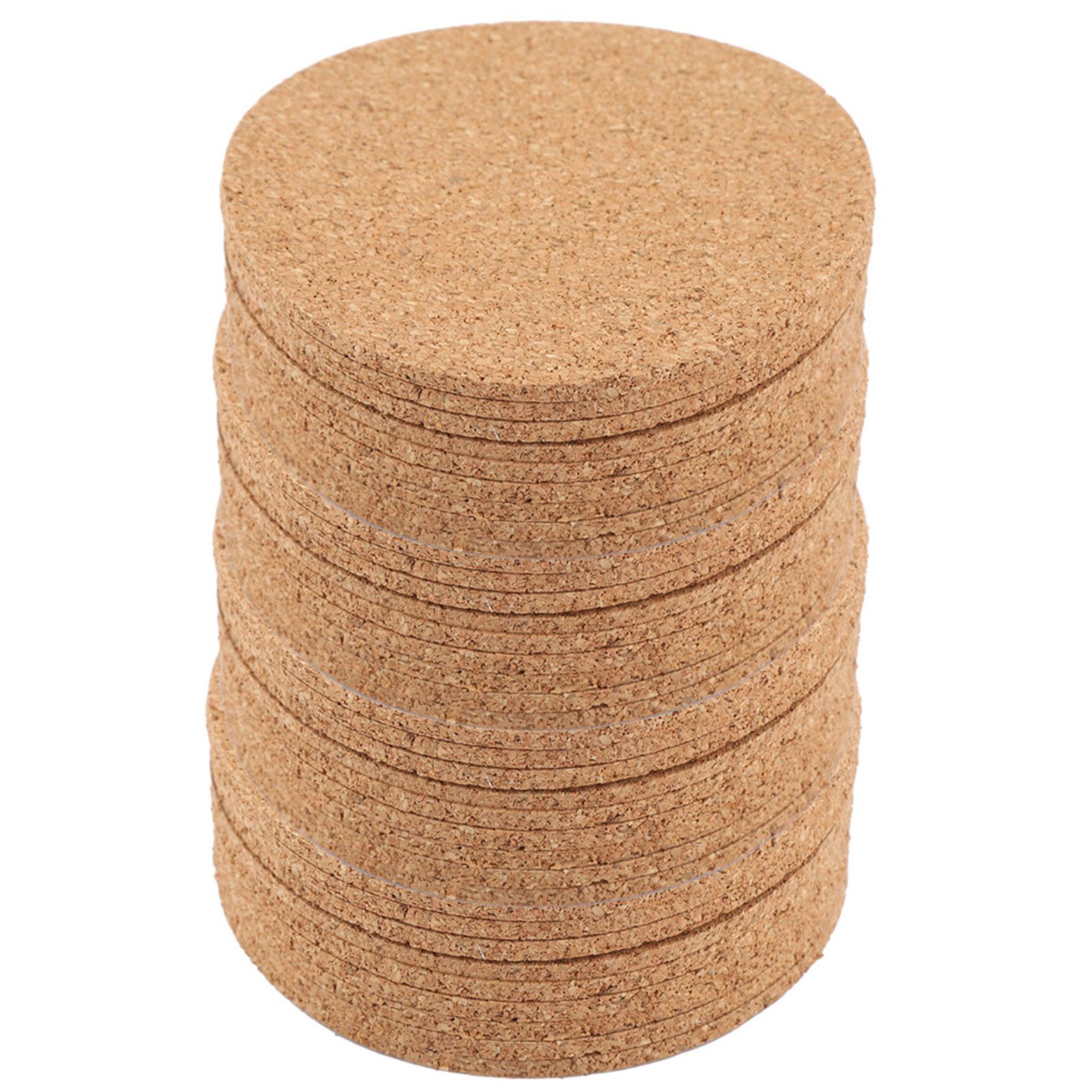 50Pcs Wood Drink Coaster Tea Coffee Cup Mat Pad Wood Tableware Home Decor — image 4