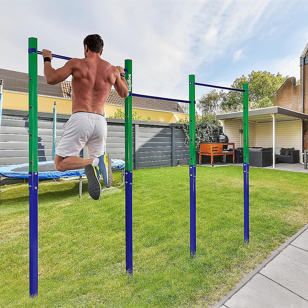 Triple Outdoor Pull-Up Bar – Height Adjustable Gymnastics & Fitness Bar — image 5