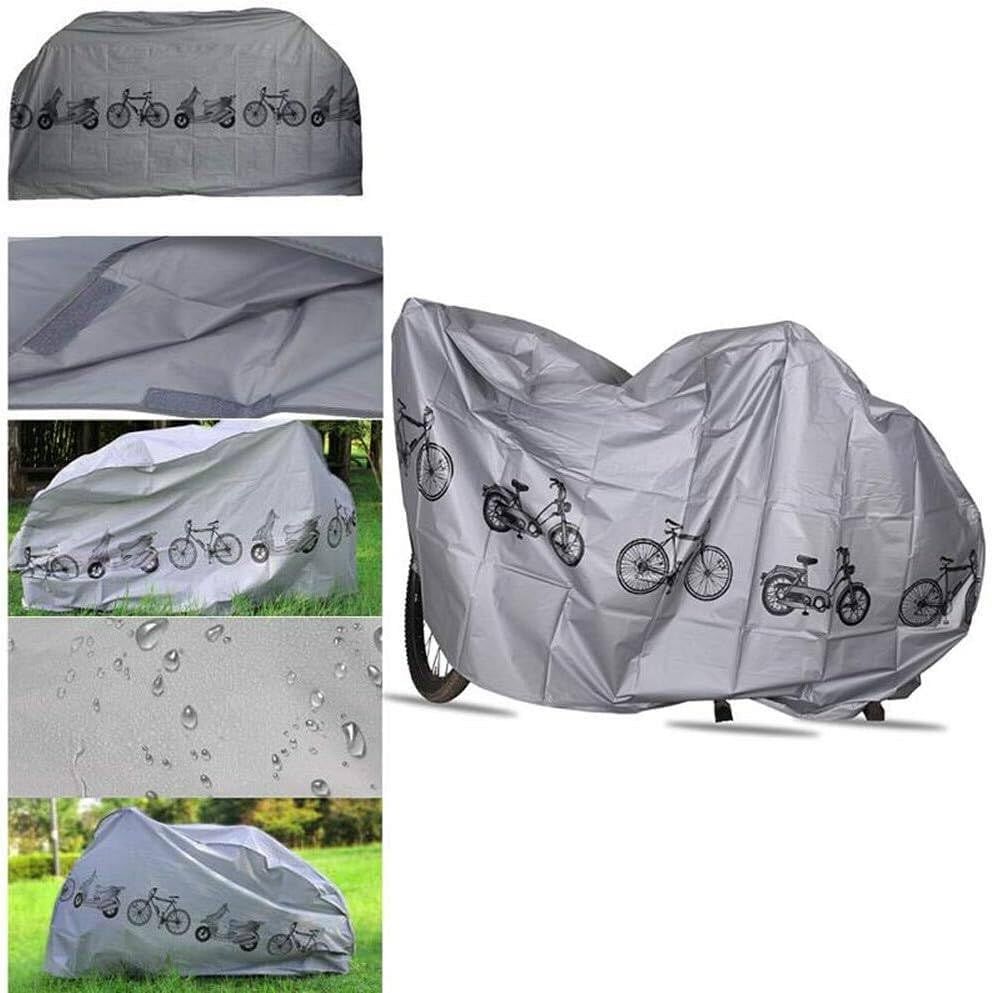 UV protector cover dustproof Bike Rain Dust Cover Waterproof Outdoor Gray For Bike Bicycle Cycling- Gray โ image 2