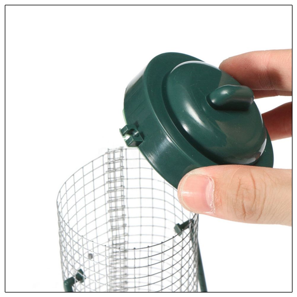 Plastic Bird Feeder Wire Grids Bird Wild Outdoor Garden Hanging Feeder — image 6