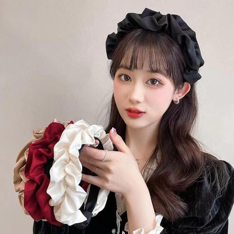 Casual Women Soft Hairband Wide Side Headband Hair Hoop Fashion Accessories - Red — image 4