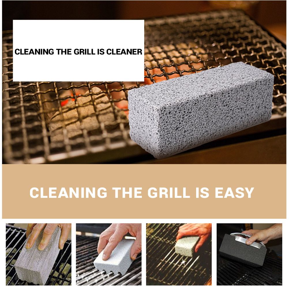 4Pcs Grill Cleaning Bricks Blocks Reusable Descaling Cleaning Pumice Stones for Removing Stains BBQ Cleaning — image 4