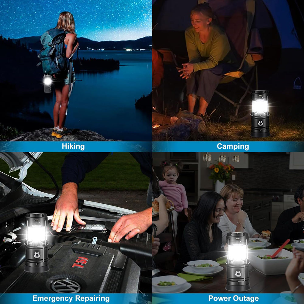 LED Camping Lamp Solar Powered Rechargeable USB Torch Waterproof Emergency Light Lantern โ image 6