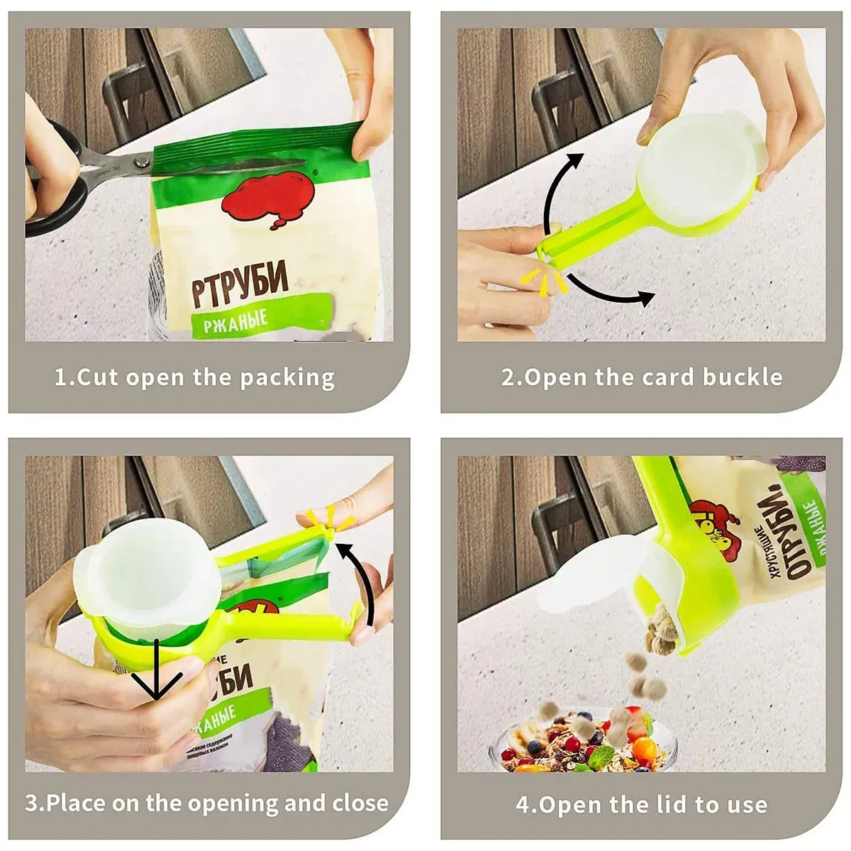 4 PCS Food Freshness Sealing Clip Moisture Proof Airtight for Food Storage โ image 6