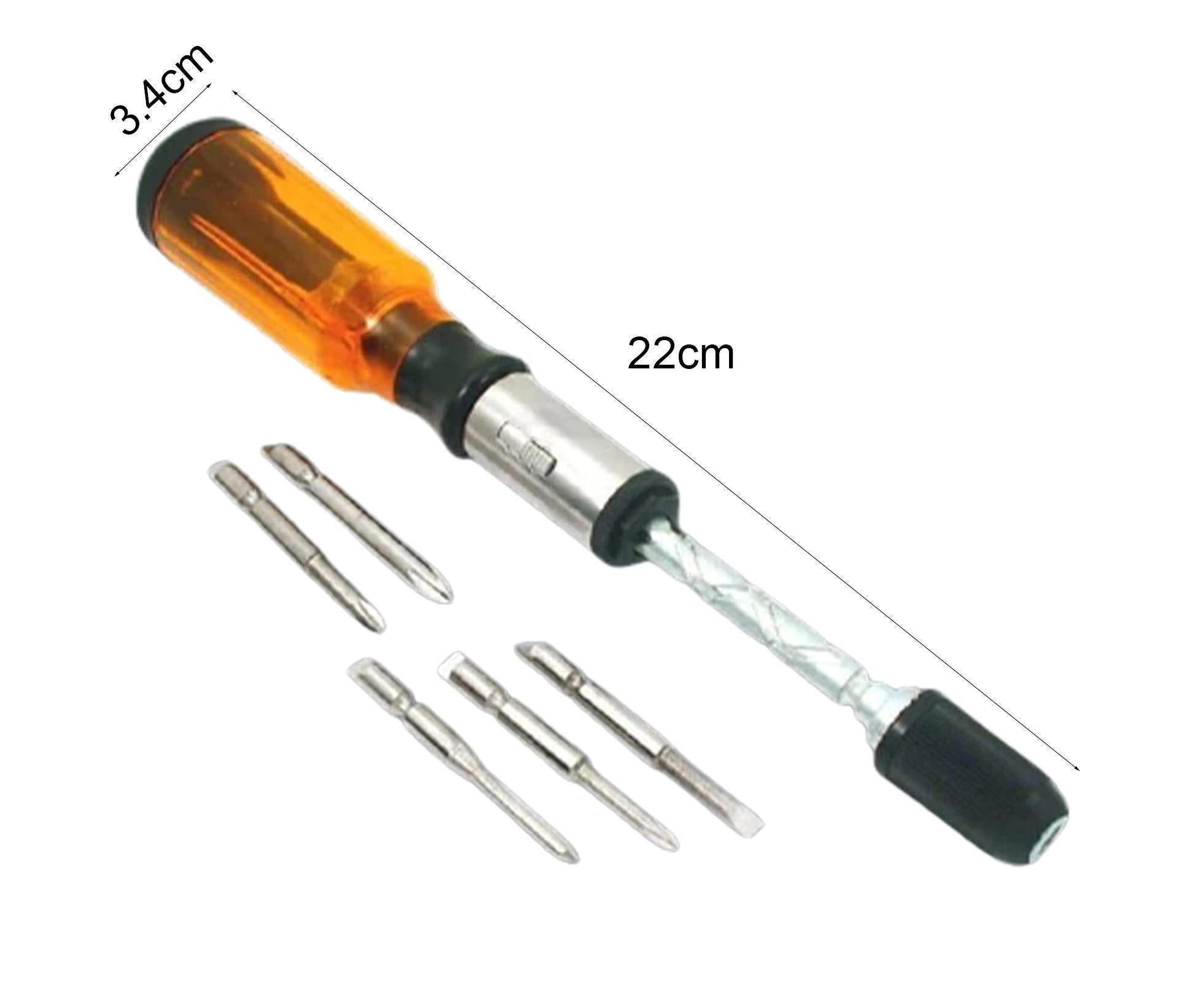 1 Set Screwdrivers Demountable High Precision Metal Hand Pressing Nut Drivers Hand Tools-Yellow โ image 3