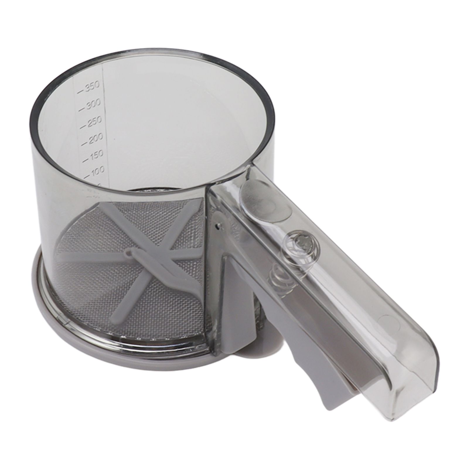 Flour Sifter Sieve PP Transparent Adjustable Fine Mesh One Hand Operation Powder Sifter Sieve for Kitchen Baking Single Layer โ image 2