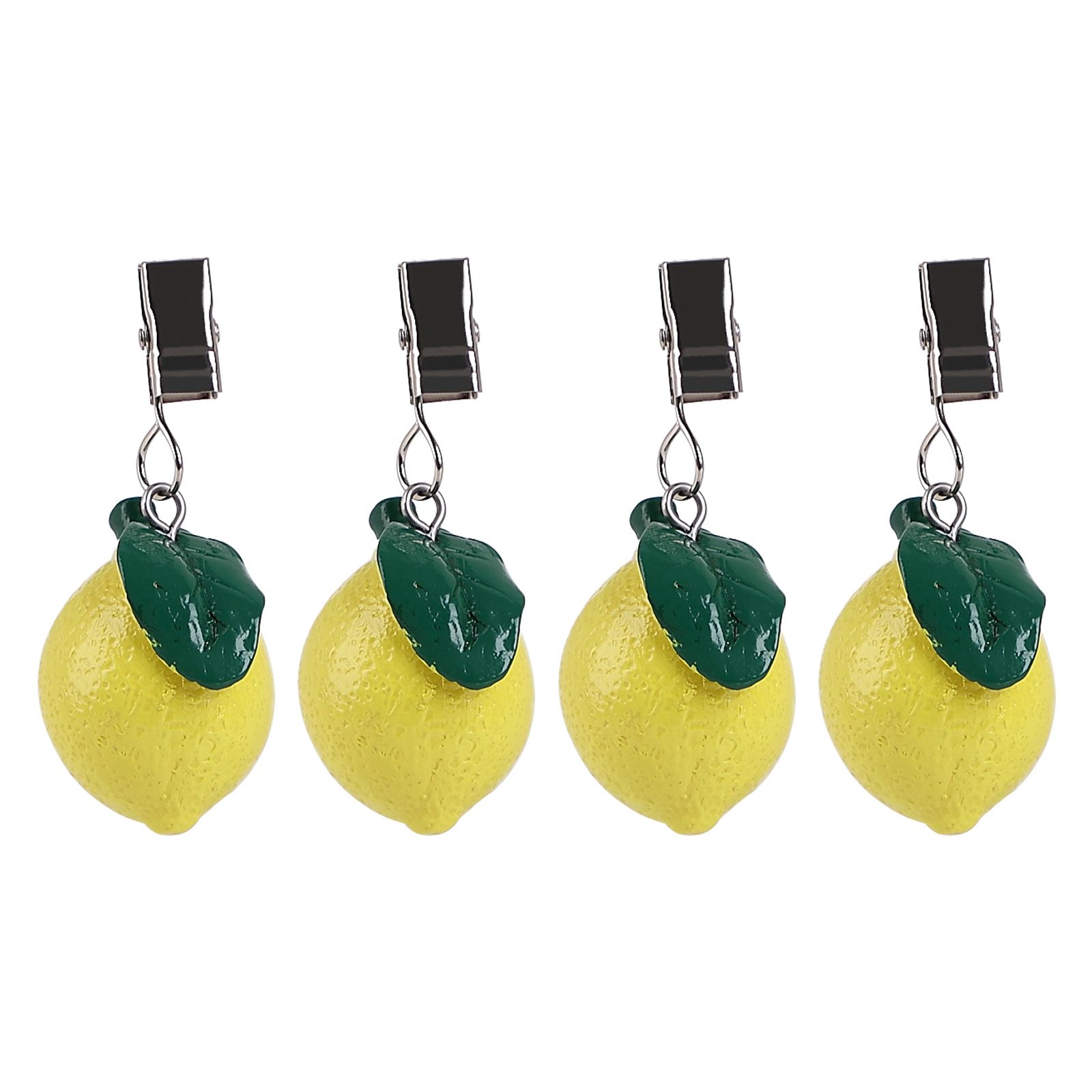 4pcs Outdoor and Indoor Tablecloth Clips Home Set 4 Lemon Tablecloth Clips Lemon Craft Tablecloth Clips Fruit Tablecloth Clips Fixed