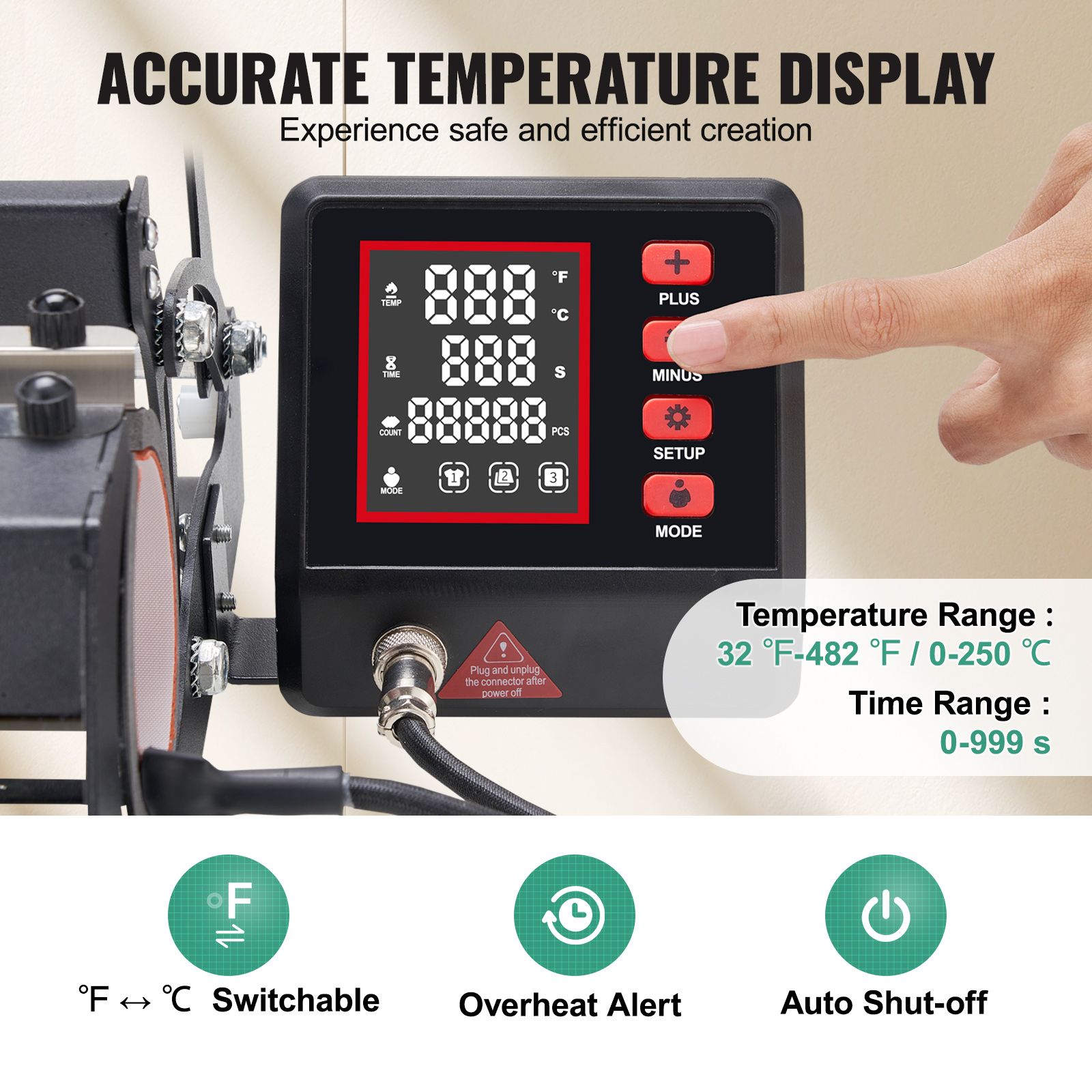 Tumbler Heat Press Machine 11-30oz Mug Press Sublimation Tumblers Black — image 3