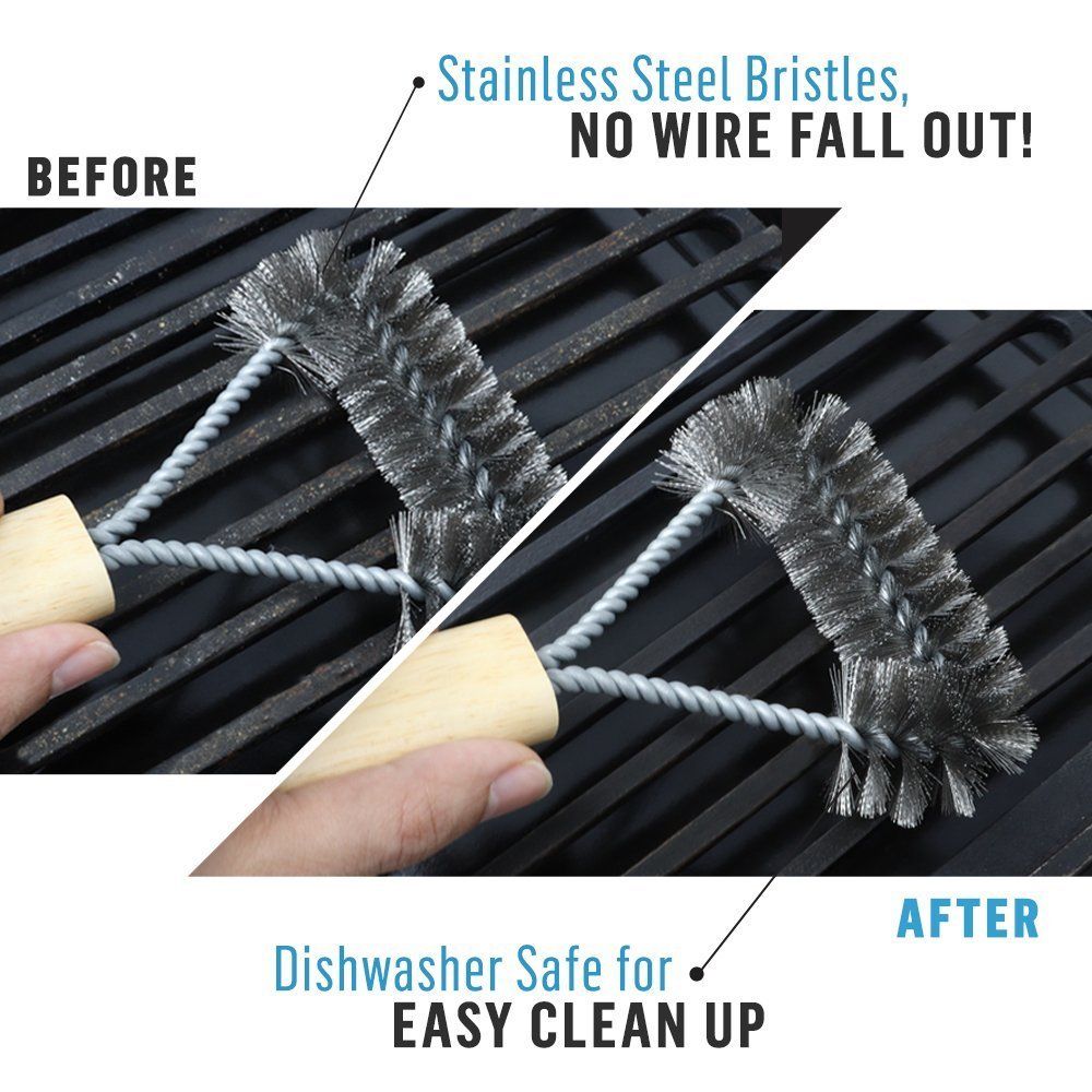 Grill Brush Bristle Free & Wire Combined BBQ Brush - Safe & Efficient Grill Cleaning Brush- Grill Cleaner Brush — image 5