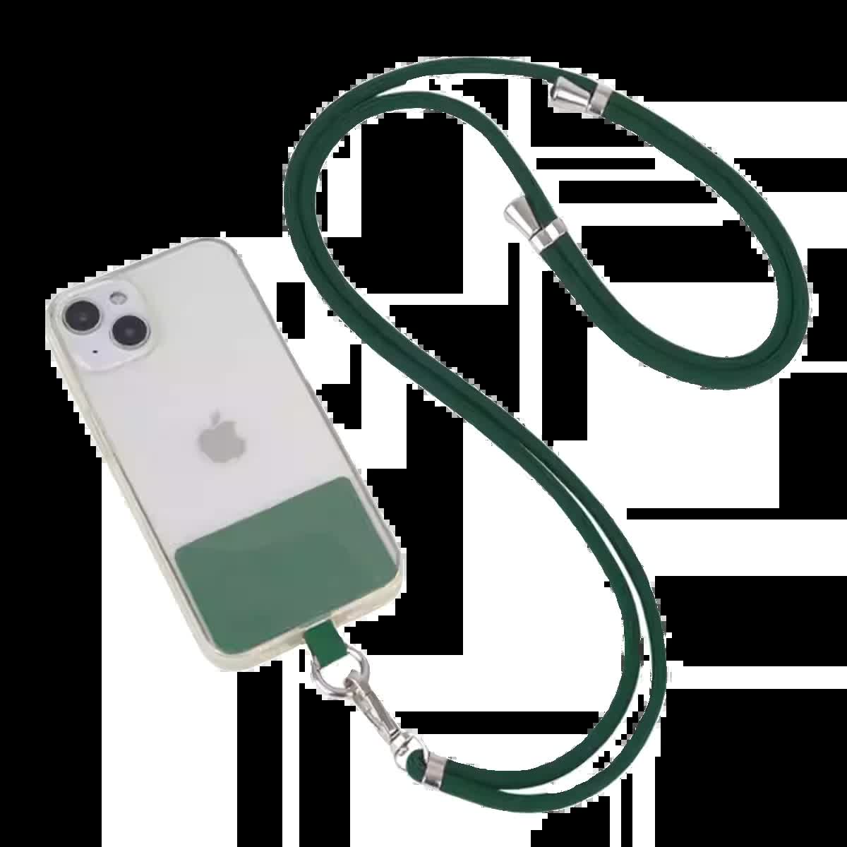 3-Pack Adjustable Green Crossbody Phone Lanyards – Dual Wear Modes, Two-Ways of Hanging,Ultra-Slim 0.6mm Patch — image 2