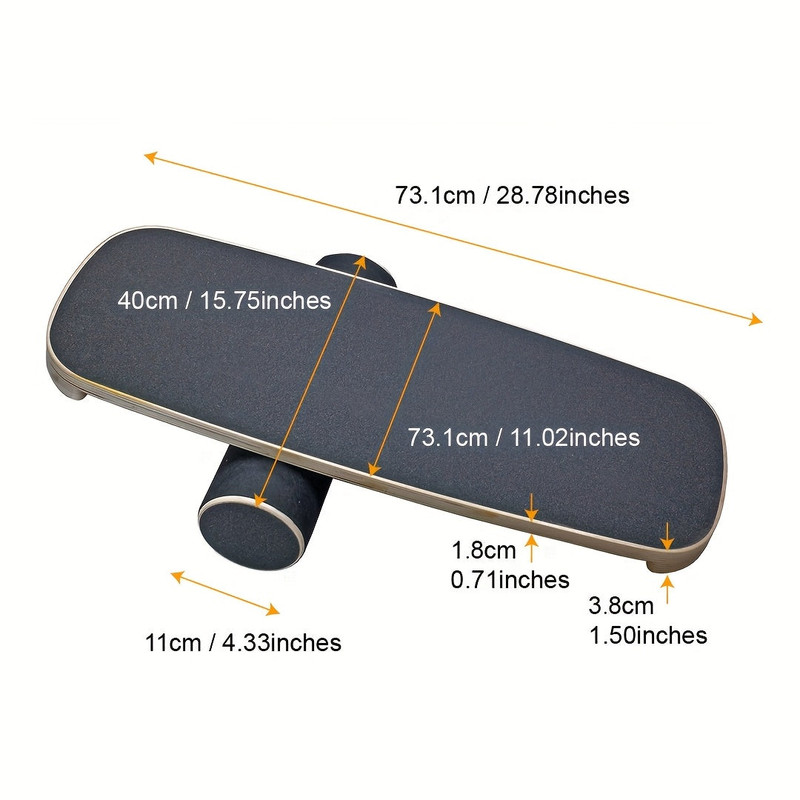 Wooden Surf Balance Board for Core Training — image 4