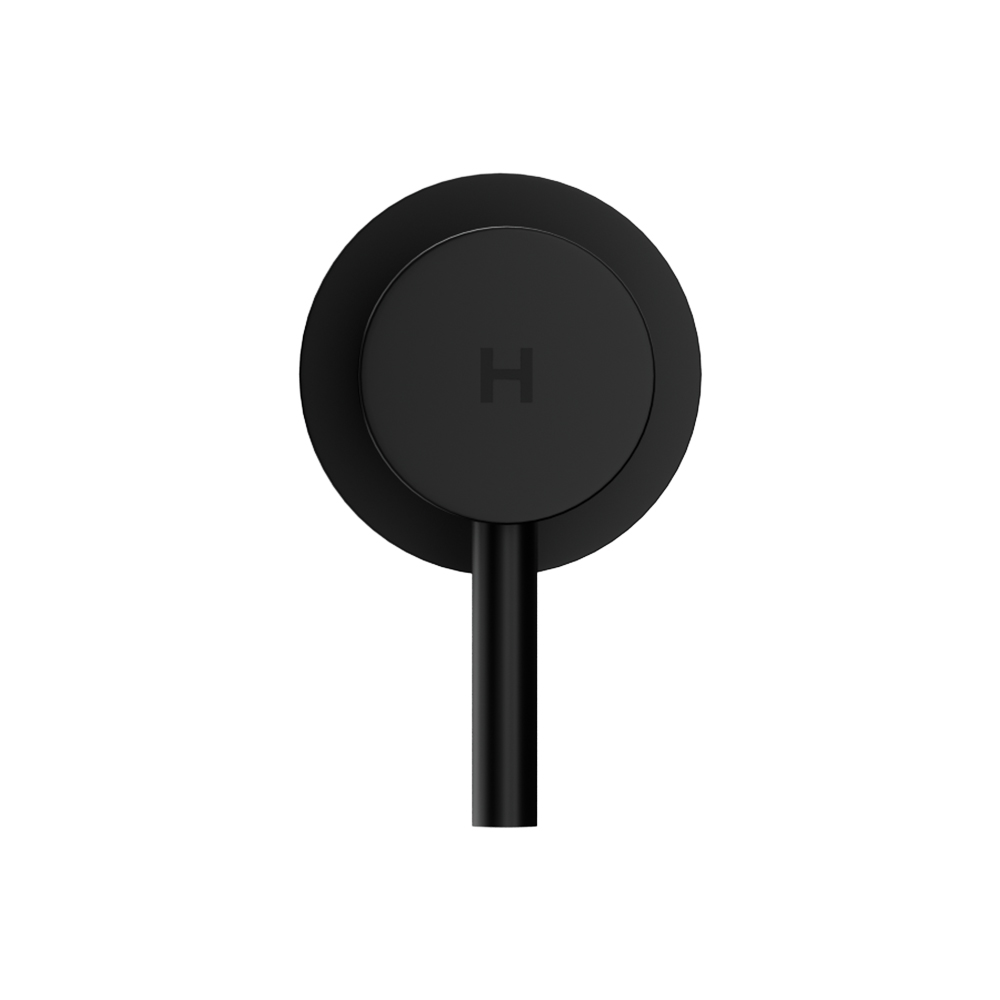 Cefito Basin Twin Tap Wall Round Brass Faucet Shower Bathtub Black โ image 3