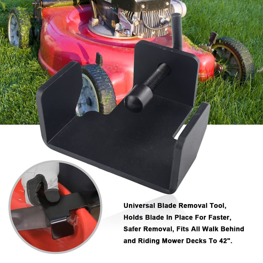 490-850-0005 Universal Mower Blade Removal Tool/Lawn Mower Blade Clamp Compatible with MTD 21" Walk Behind and Riding Lawn mowers — image 2