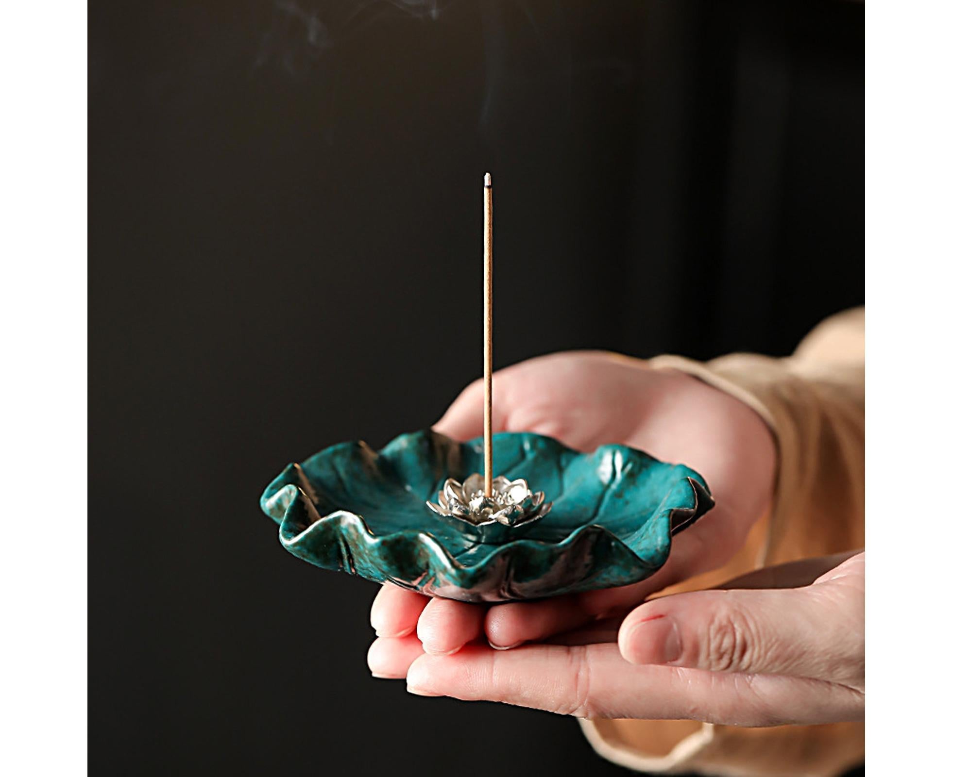 Lotus Leaf Mini Incense Holder for Teahouse-L — image 3