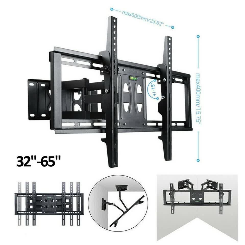 32"-65" Heavy Duty Wall Corner Tv Mount Articulating Premium Swing Arm Bracket โ image 3