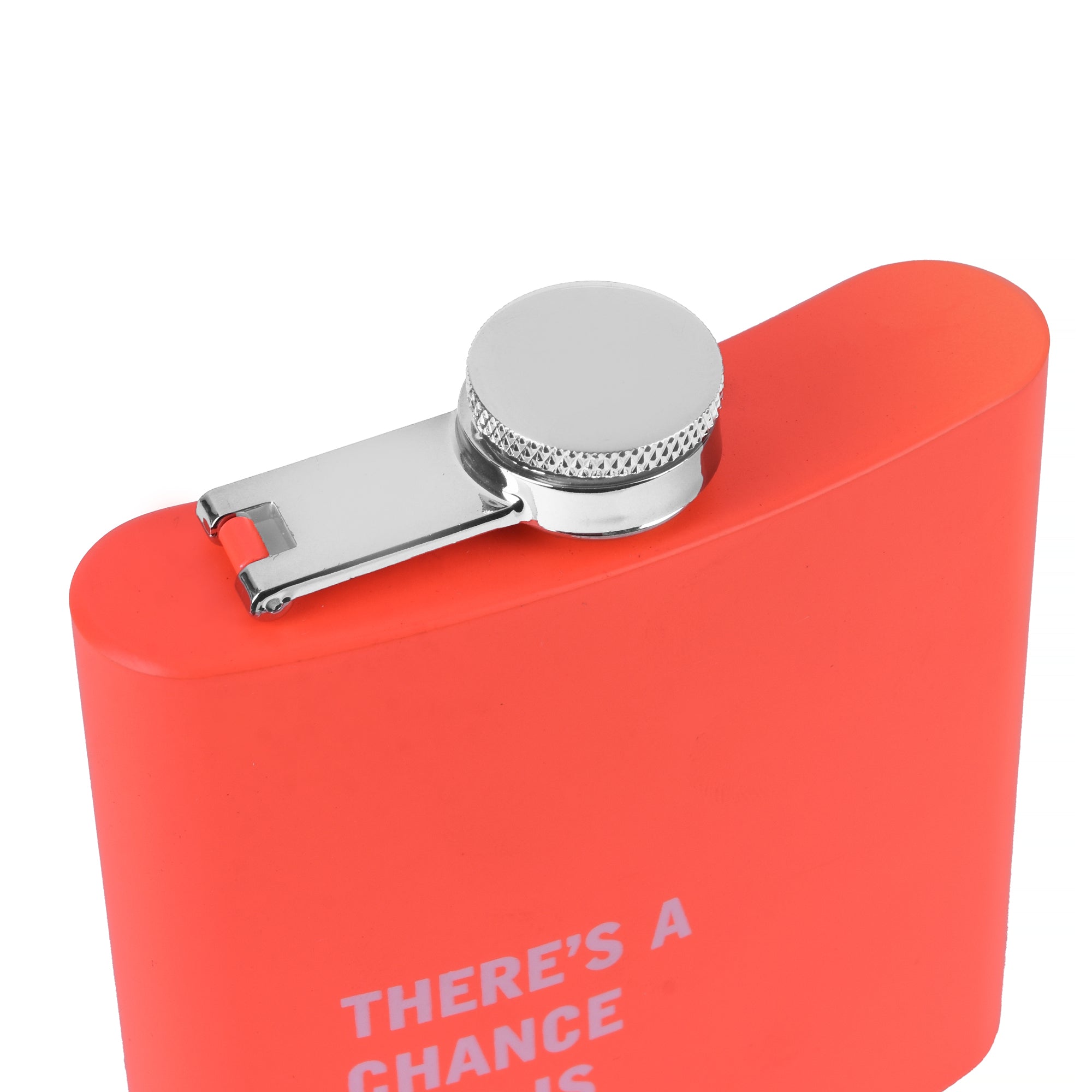 175ml Stainless Steel Hip Flask w Funny Quotes - Peach โ image 2