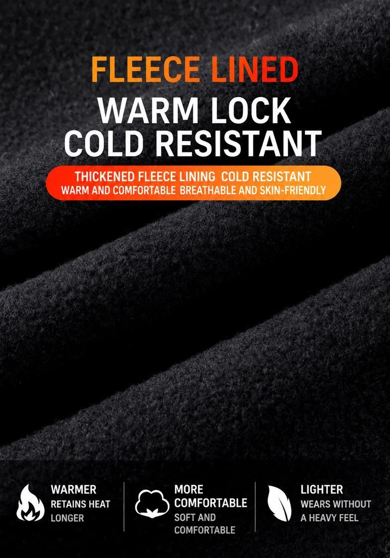 Wind Block Warm Face Mask, Black Long Design, One Size, 2 Pcs — image 5