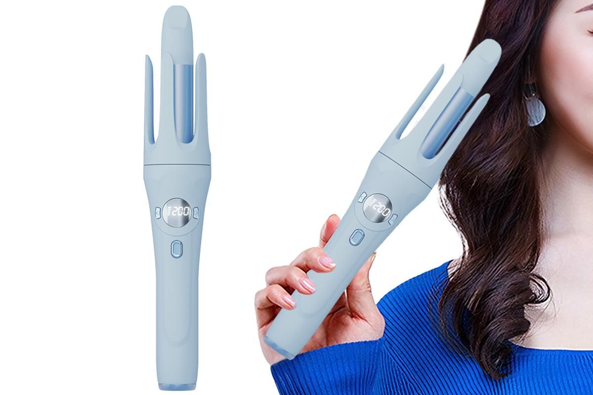 Auto Rotating Wireless Hair Curler 32mm for All Hair Types -Purple β image 3