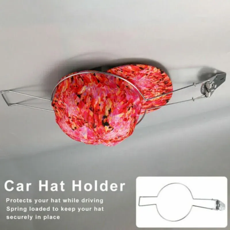 Car Hat Holder Spring Loaded Rack for Akubra Hard Hat Riding Helmet Storage โ image 6