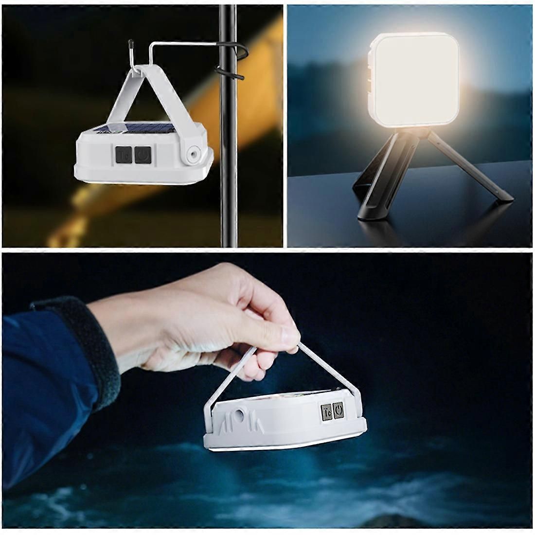Emergency Lighting Solar Camping Light Portable Outdoor Tent Work SMD Rechargeable LED Hanging Lamp with Digital Power โ image 5
