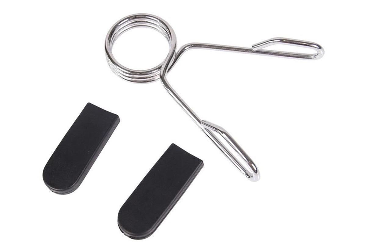 4 Pack 25mm Barbell Spring Clips Gym Weight Lifting Clamps for Dumbbell Bar Lock โ image 2