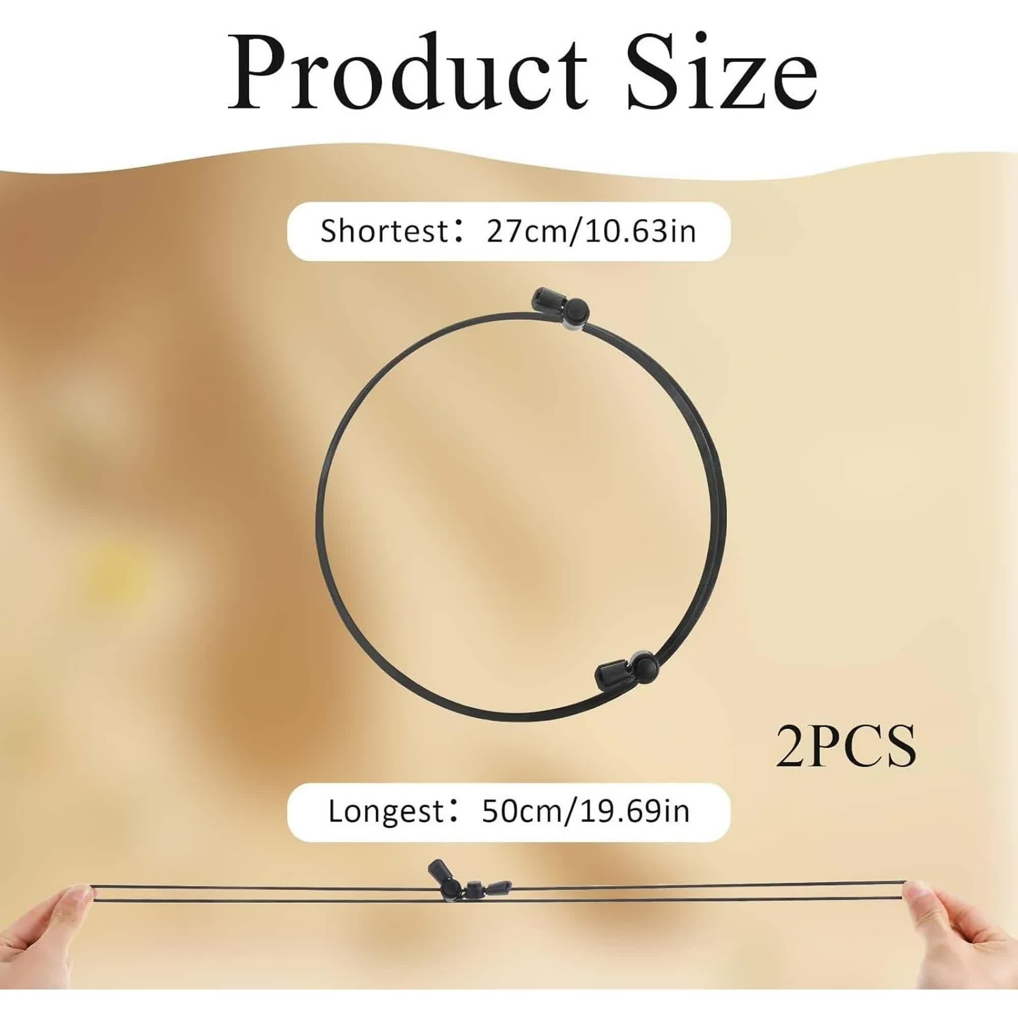 2 Pcs Tuck Band Adjustable Crop Band, Tuck Band Tool for Women Waist Shirts Sweater, Elastic Band Transform The Way You Style Your Tops Suitable for โ image 2