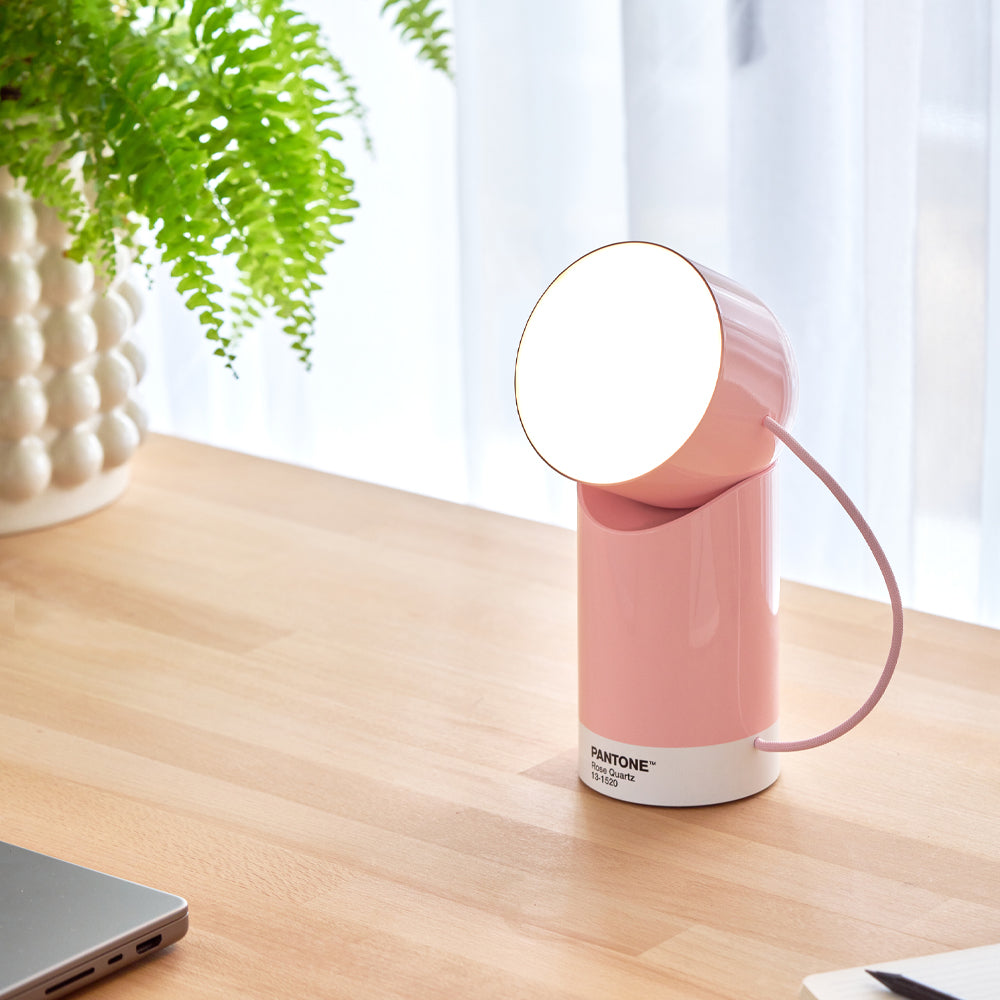 Lexon Orbe Portable Led Lamp With Moving Head PANTONE - Rose Pink โ image 2